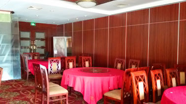 Melamine Surface Banquet Hall Operable Partition Walls Floor To Ceiling Hanging System