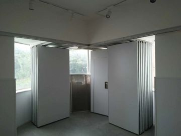 Melamine Finish Operable Office Partition Wall / Sliding Folding Partitions