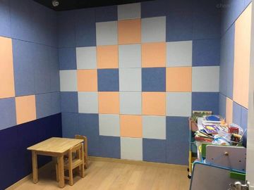 Cinema Polyester Acoustic Panels , Decorative Fireproof Sound Absorption Board