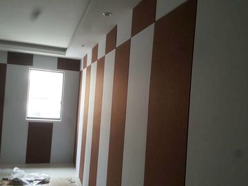 Cinema Polyester Acoustic Panels / Decorative Material Sound Absorption Board
