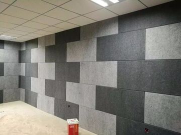Cinema Polyester Acoustic Panels / Decorative Material Sound Absorption Board