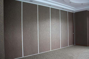 Classroom Sound Proof Partitions , Aluminium Frame Sliding Folding Wall Dividers