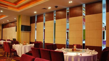 Portable Soundproof Banquet Hall Sliding Partition Walls / Hanging Room Dividers