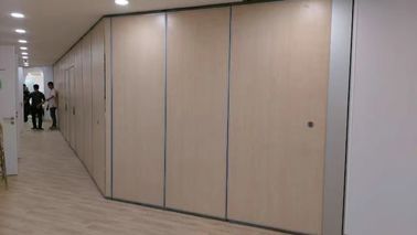 Office Acoustic Room Dividers , Melamine Surface Sliding Movable Partition Wall