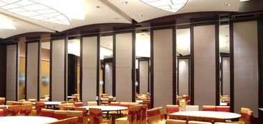 Office Acoustic Room Dividers , Melamine Surface Sliding Movable Partition Wall