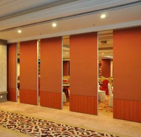 Modern Acoustic Movable Partition Walls / Sliding Folding Partition 3.65 Meters Height