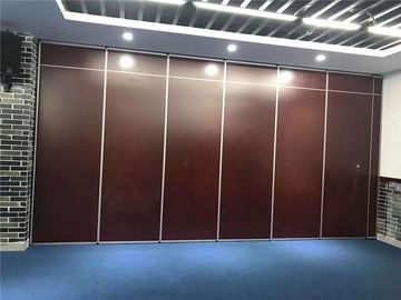 Panel 65mm Sliding Door Meeting Room Partition Walls / Folding Soundproof Room Dividers