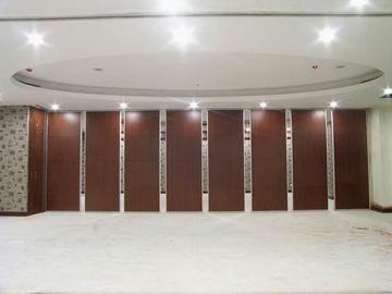 Hotel Banquet Hall Acoustic Movable Walls Floor To Ceiling Track Aluminium Wheel