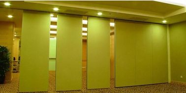 Hotel Banquet Hall Acoustic Movable Walls Floor To Ceiling Track Aluminium Wheel