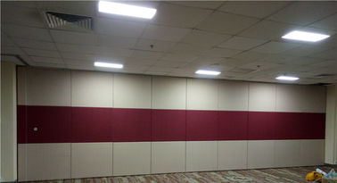 Hotel Banquet Hall Acoustic Movable Walls Floor To Ceiling Track Aluminium Wheel