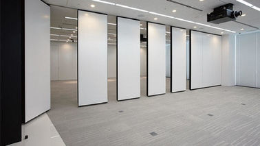 Customized Acoustic Operable Folding Sliding Partition Walls / Doors Melamine Finish