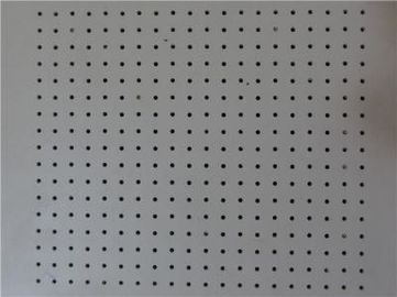 Polyester Fiber Rock Wool Perforated Wood Acoustic Panels For Cinema / Museum