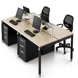 Customized Size Office Furniture Partitions / Wooden Modular Office Workstation