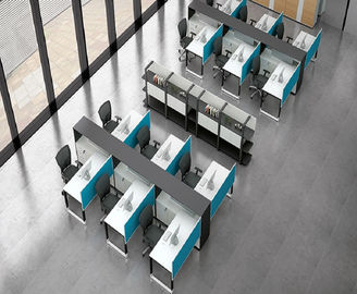 Water Proof Standard Office Table With Drawer Two  -  Six Office Desk Dividers