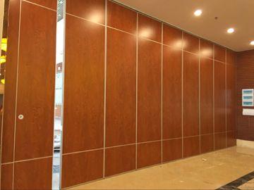 Acoustic Operable Sliding Foldable Partition Wall Panels MDF Laminate Finish