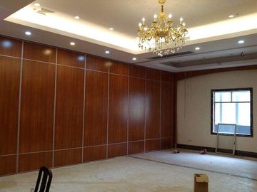 Aluminum Acoustic Movable Partition Walls / Function Room Sliding Folding Partition