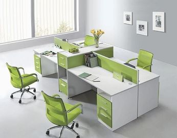 Anti - Dirty School And Office Furniture Partitions , 6 Person Office Desk