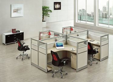 Anti - Dirty School And Office Furniture Partitions , 6 Person Office Desk