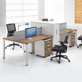 Anti - Water Office Furniture Partitions / 4 Person Office Workstation