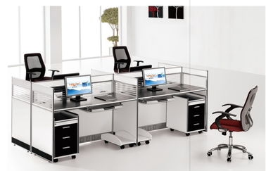 Anti - Water Office Furniture Partitions / 4 Person Office Workstation