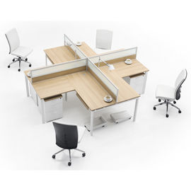 Modular Office Cubicle Workstations Modern Board Wall Partition Customized Size