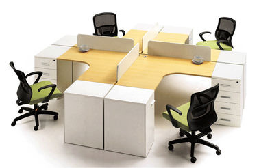 Modular Office Cubicle Workstations Modern Board Wall Partition Customized Size