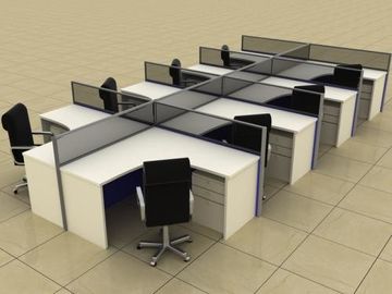 Simple Office Furniture Partitions , Meeting Room Computer Workstation Furniture