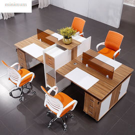 Interior Design Office Workstation Partition Veneer Finish Standard Size