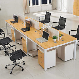 Interior Design Office Workstation Partition Veneer Finish Standard Size