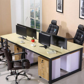 Full High Office Furniture Partitions / L &amp; T Shaped Office Workstation Table