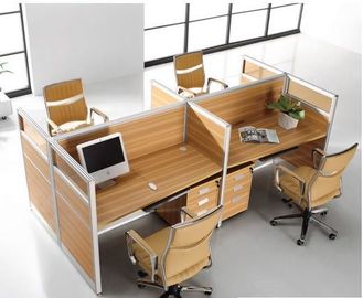 Full High Office Furniture Partitions / L &amp; T Shaped Office Workstation Table