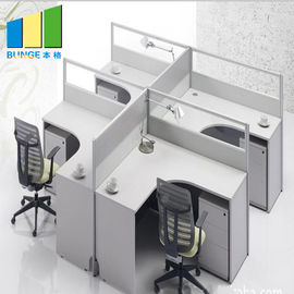 30mm Partition Panel Office Workstation Desk With Cubicles Standard Size