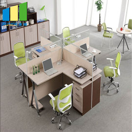 30mm Partition Panel Office Workstation Desk With Cubicles Standard Size