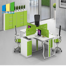 Modern Office Furniture Partitions With Steel Leg / PU Table Surface