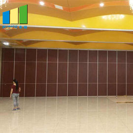 Aluminum Frame Office Wooden Sliding Partition Walls Materials Single Or Double Door