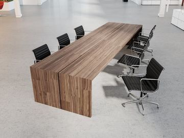 Commercial MFC Melamine Wooden Office Furniture Partitions / Boardroom Conference Table