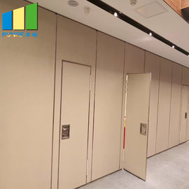 Wood Folding Doors Movable Partition Walls For Office Hotel Decoration