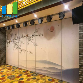 Wood Folding Doors Movable Partition Walls For Office Hotel Decoration