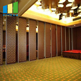 Movable Soundproof Folding Room Partitions Aluminum Frame + Board Structure