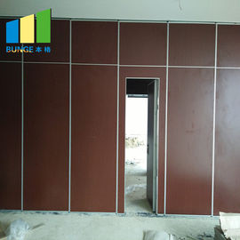 Durable MDF Board Movable Folding Partition Walls For Hotel Retractable Range 22.5mm