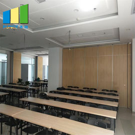 Durable MDF Board Movable Folding Partition Walls For Hotel Retractable Range 22.5mm