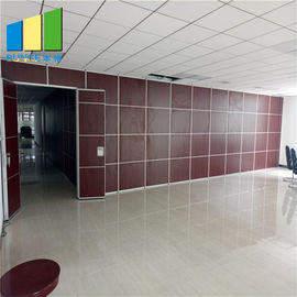 Durable MDF Board Movable Folding Partition Walls For Hotel Retractable Range 22.5mm