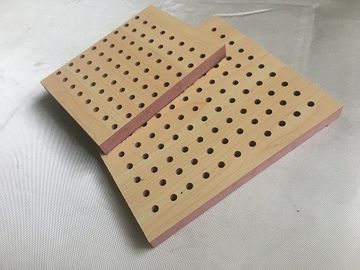 Fire Resistant Perforated Wood Acoustic Panels Thickness 18mm / 15mm