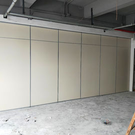 Wooden Removable Folding Partition Walls 65mm Thickness Melamine Surface