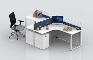 L And T Shape Aluminum Work Partition , Modern Cubicle Modular Office Workstation