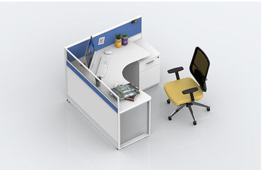 L And T Shape Aluminum Work Partition , Modern Cubicle Modular Office Workstation