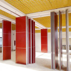 Sliding Folding Movable Wall Partition With Ceiling Wheels Laminated