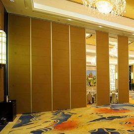 Movable Ceiling Track Sliding Folding Soundproof Wood Partition Door For Banquet Hall