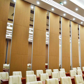 Movable Ceiling Track Sliding Folding Soundproof Wood Partition Door For Banquet Hall