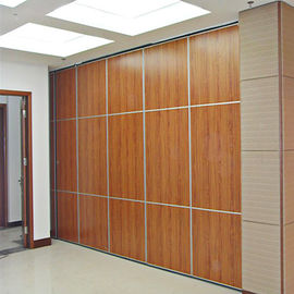 Movable Ceiling Track Sliding Folding Soundproof Wood Partition Door For Banquet Hall